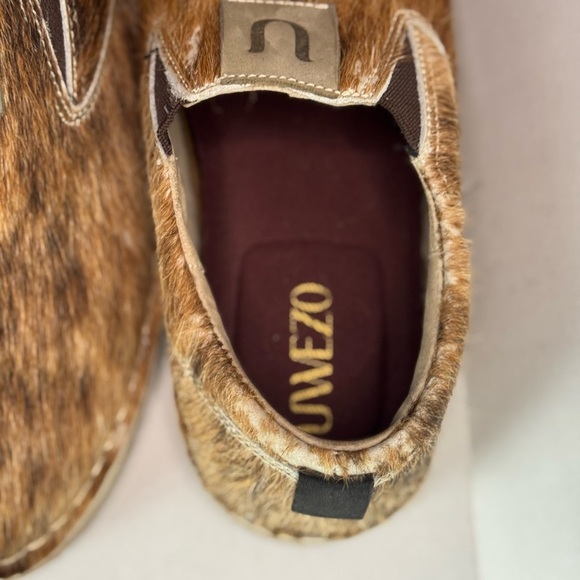 UWEZO Brown Cowhide Slip-On Shoes Size 9.5 - Picture 10 of 11